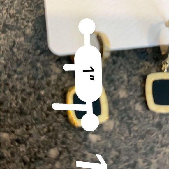 Fashion titanium steel roman numerals geometric square earrings - Picture 8 of 10